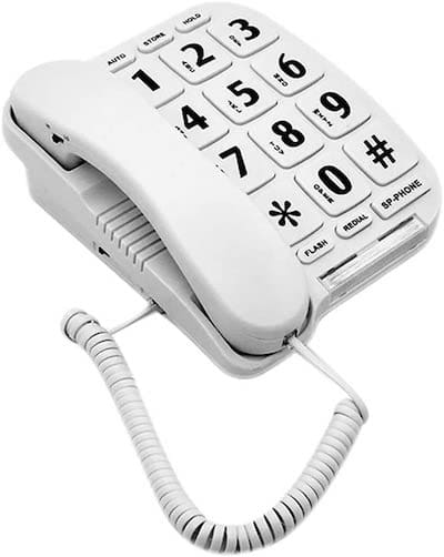 HePesTer P-011 Large Button Corded Phone for Elderly 
