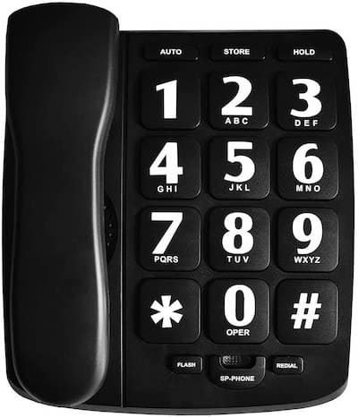 HePesTer P-02 Amplified Large Button Corded Phone for Senior