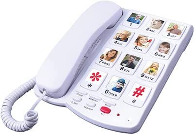 TelPal Big Button Corded Phone for Elderly Seniors
